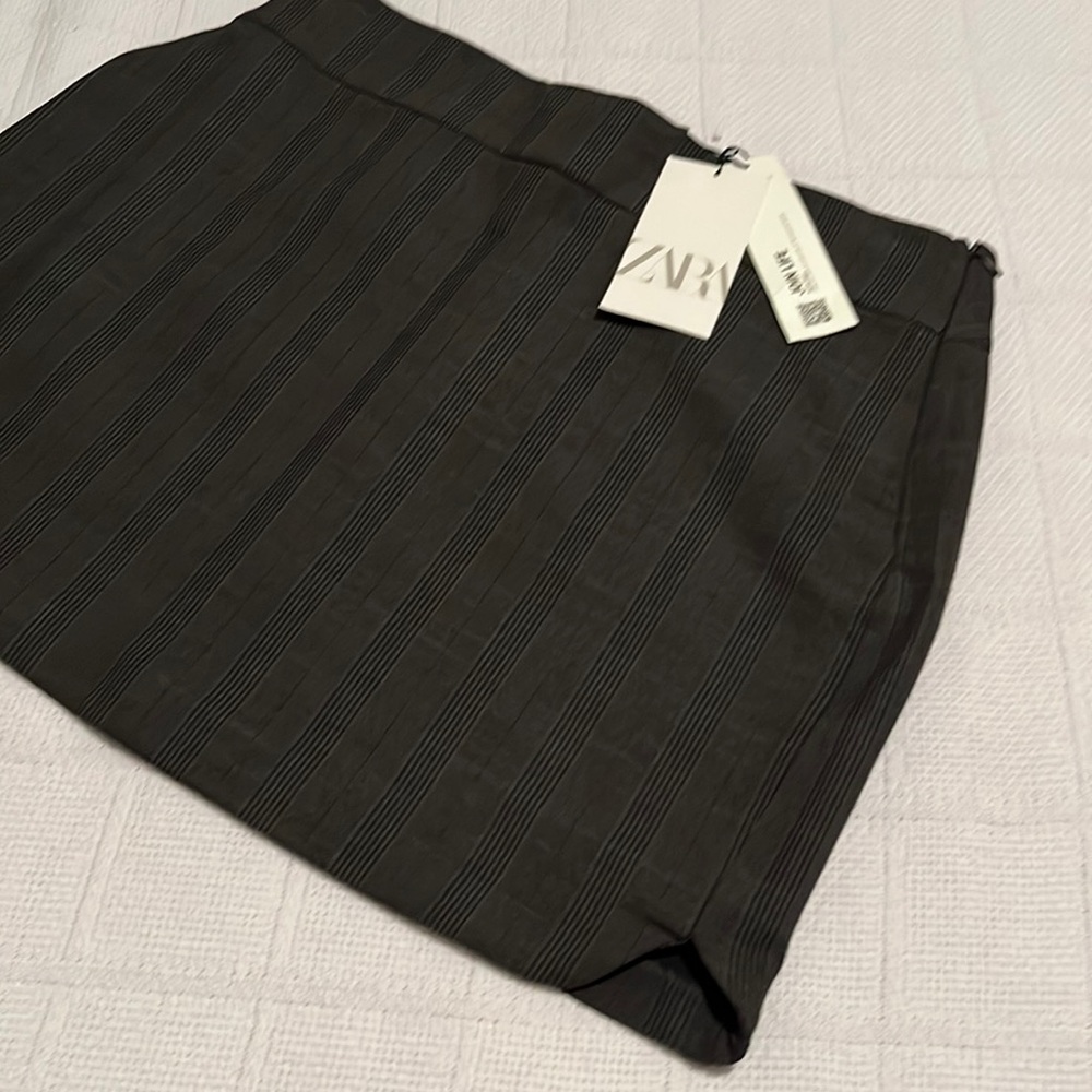 ZARA: NWT plaid mini skirt:XL